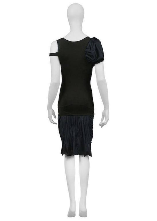 Helmut Lang Black and Navy Bubble Inset Dress 2004 at 1stDibs | helmut ...