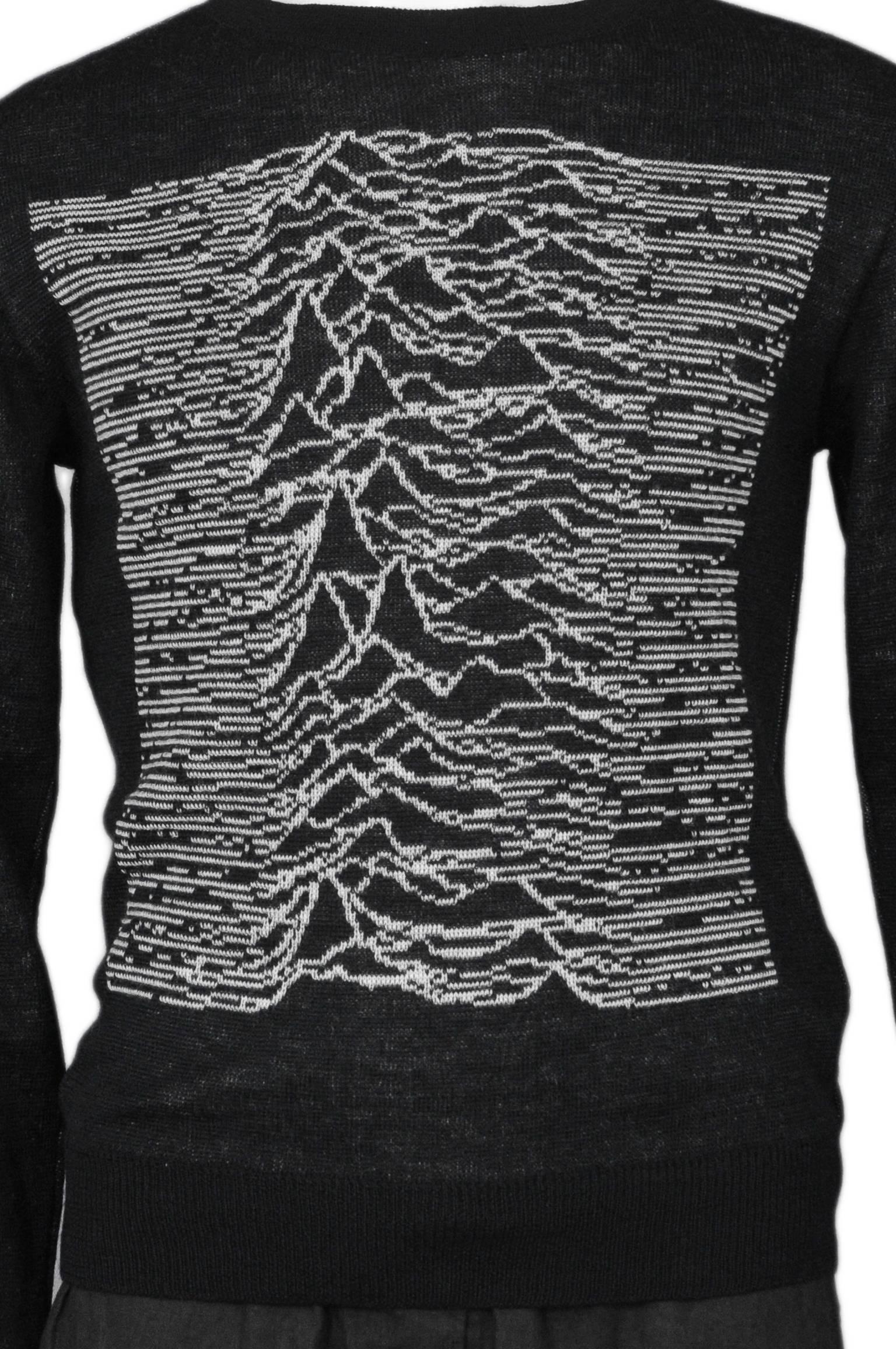 raf simons joy division sweater