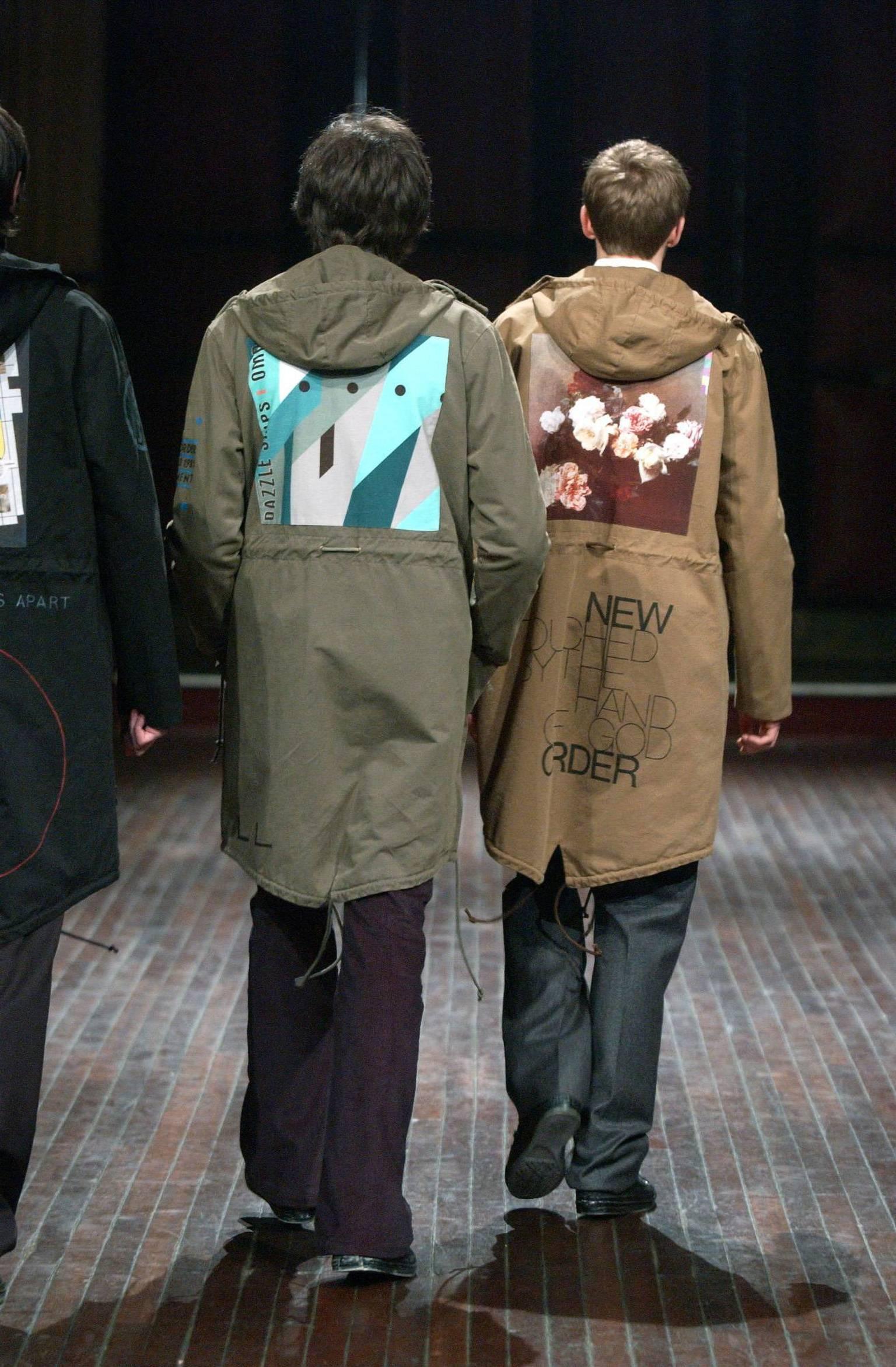 Gray Rare Raf Simons and Peter Saville Atmosphere Parka  AW 2003-4