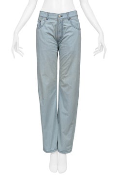 Tao For Comme Des Garcons Light Denim Chambray With Black Lace Lining And Cuffs