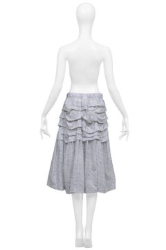 Comme Des Garcons Layered And Gathered Grey Skirt 2006