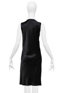 Helmut Lang – Schwarzes Seiden-Tankkleid