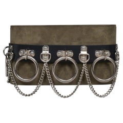 Dolce & Gabbana – Schwarzer Bondage-Gürtel aus Leder mit silbernen Beschlägen