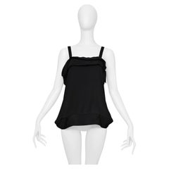 Yohji Yamamoto Black Silk Bag Top