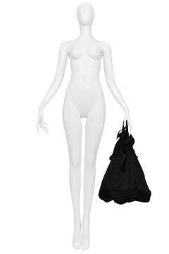 Yohji Yamamoto Black Silk Bag Top