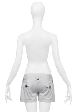 Short ultra-court en coton blanc Dolce & Gabbana, 2003