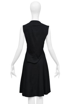 Junya Watanabe Black Zipper Collar Dress