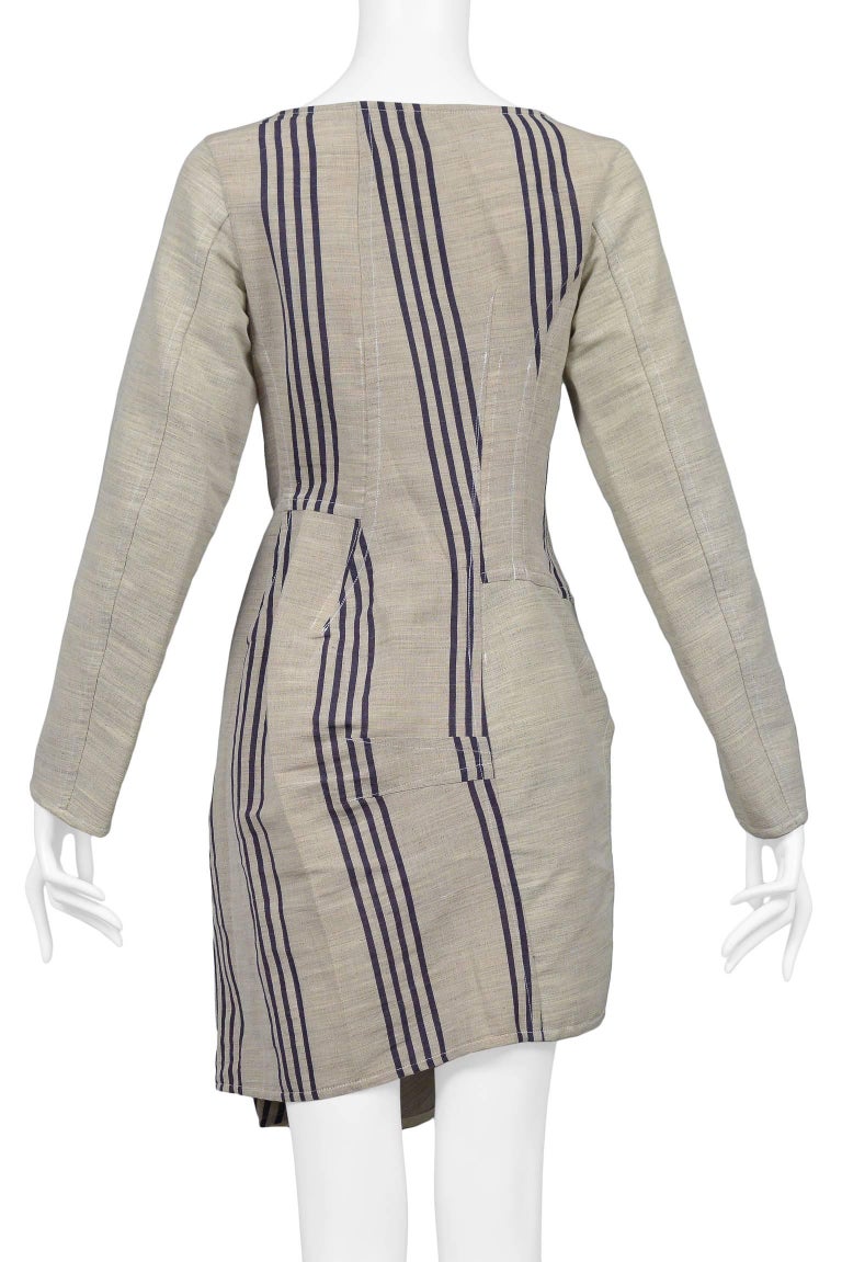 Comme des Garcons Deconstructed Corset Tunic Top With Stripe Panels ...