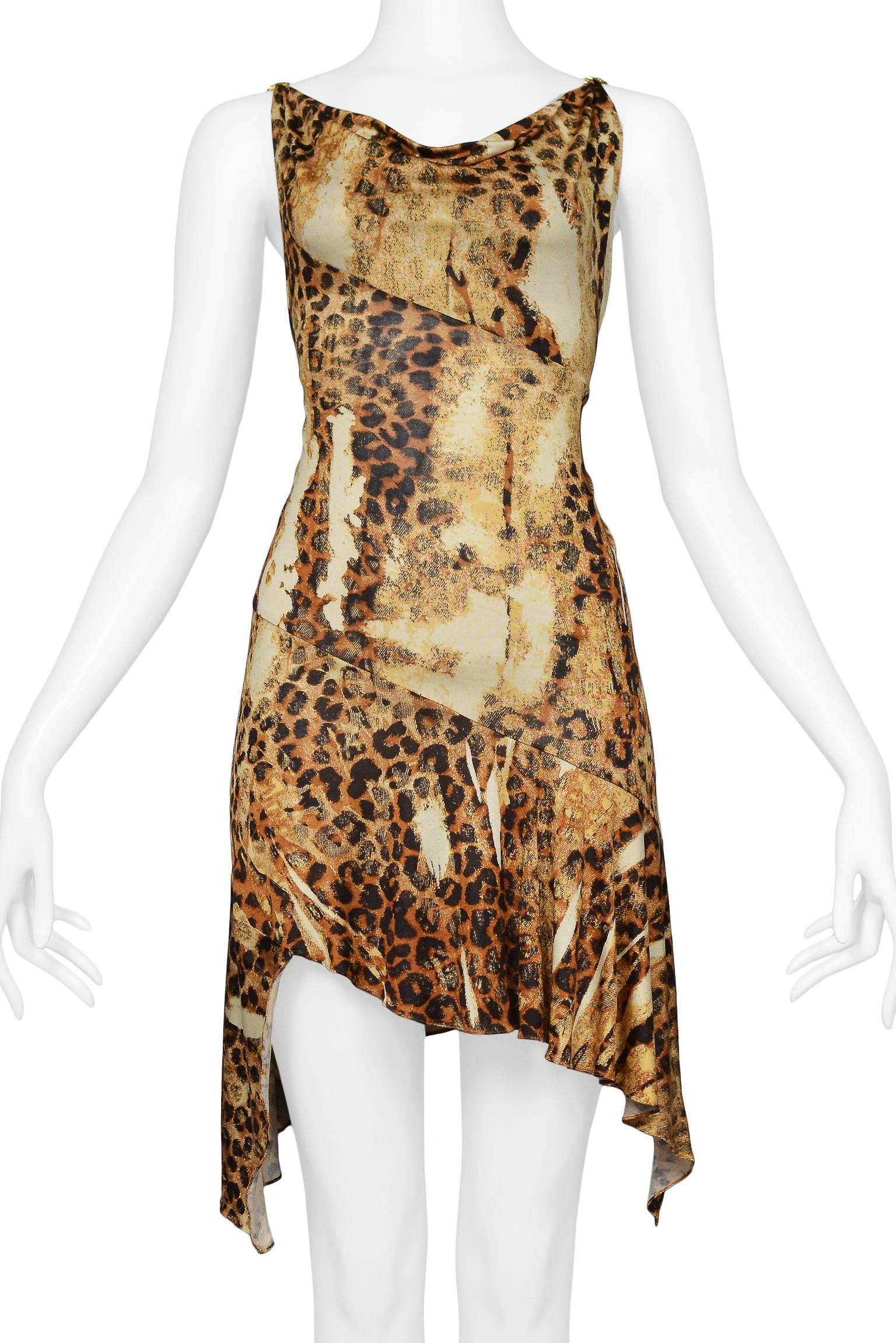 christian dior leopard dress