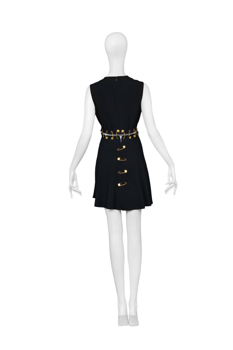Iconic Gianni Versace Safety Pin Mini Dress Runway 1994 at 1stDibs