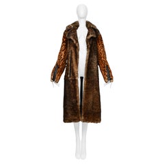 Tom Ford Brown And Leopard Fur Coat 2015