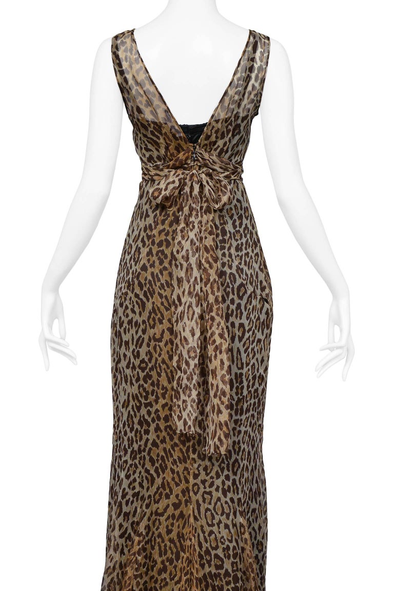 leopard print ball gown