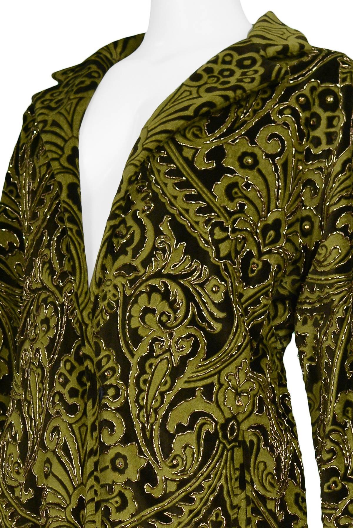 Women's Dolce & Gabbana Important Velvet Beaded Coat 