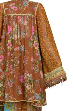 Dolce & Gabbana 70s Patchwork Tapestry Hippie Ensemble, Circa 1993