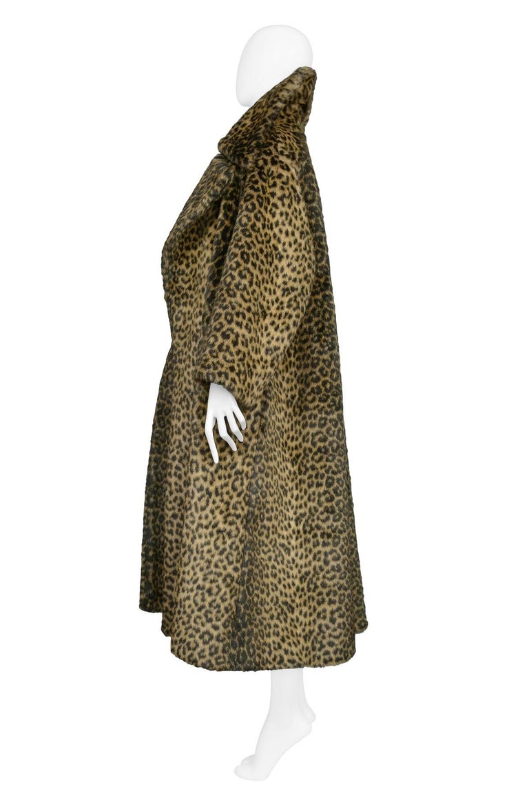 Iconic Alaia Leopard Faux Fur Coat 1991 at 1stDibs alaia fur coat