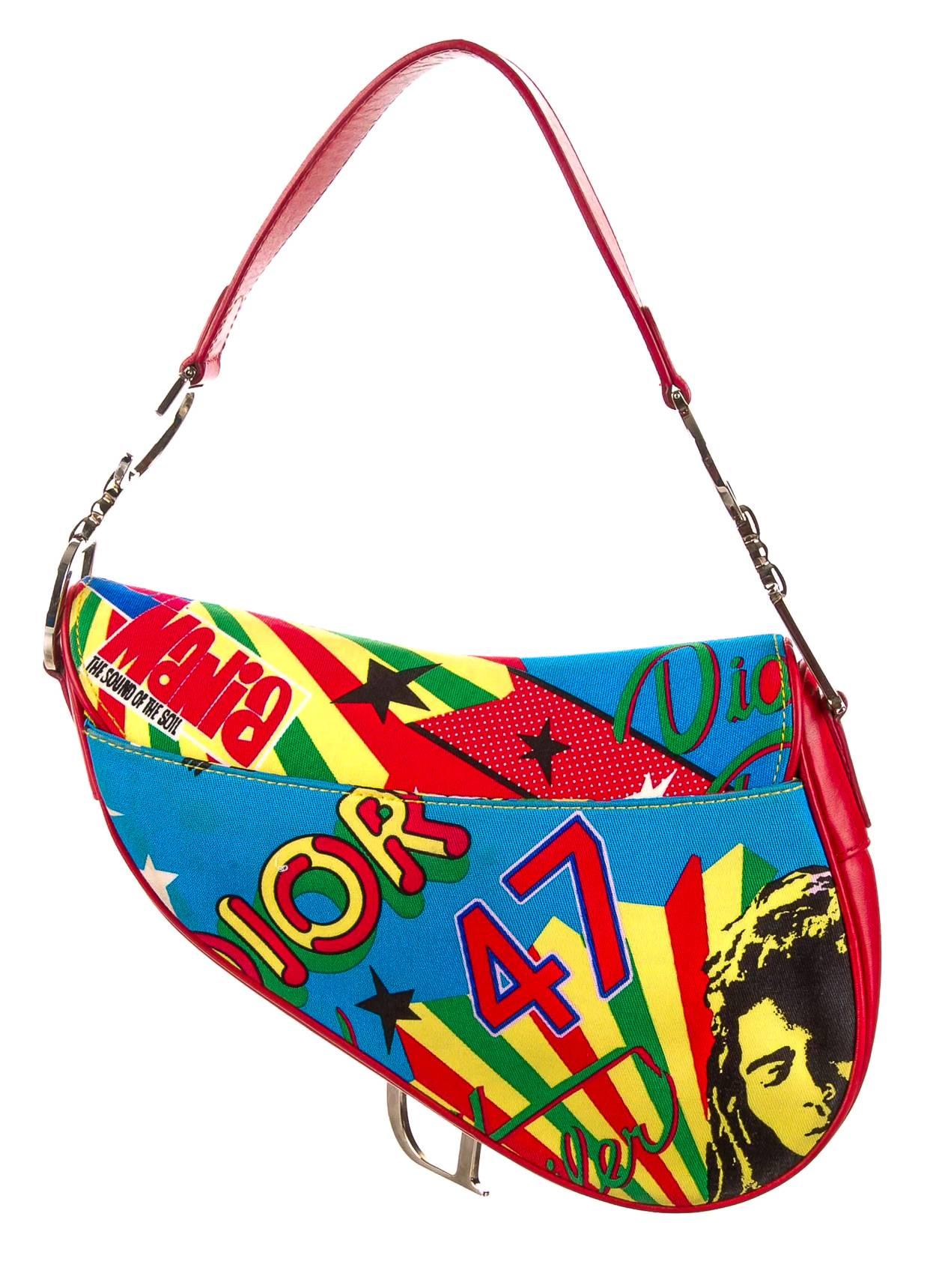 dior bob marley saddle bag