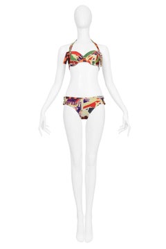Iconic Christian Dior 'Victim' Print Bikini Spring/Summer 2003