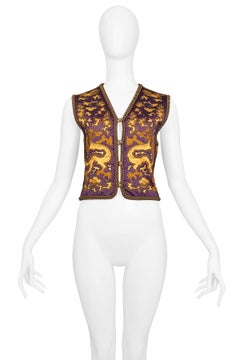 Yves Saint Laurent Vintage Dragon Vest, circa 1960s