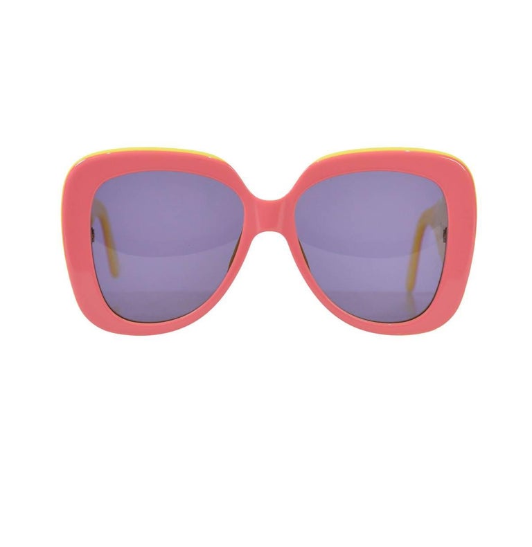 Chanel Rectangle Sunglasses - Acetate, Pink - Polarized - UV Protected - Women's Sunglasses - 9134B 1750/S6