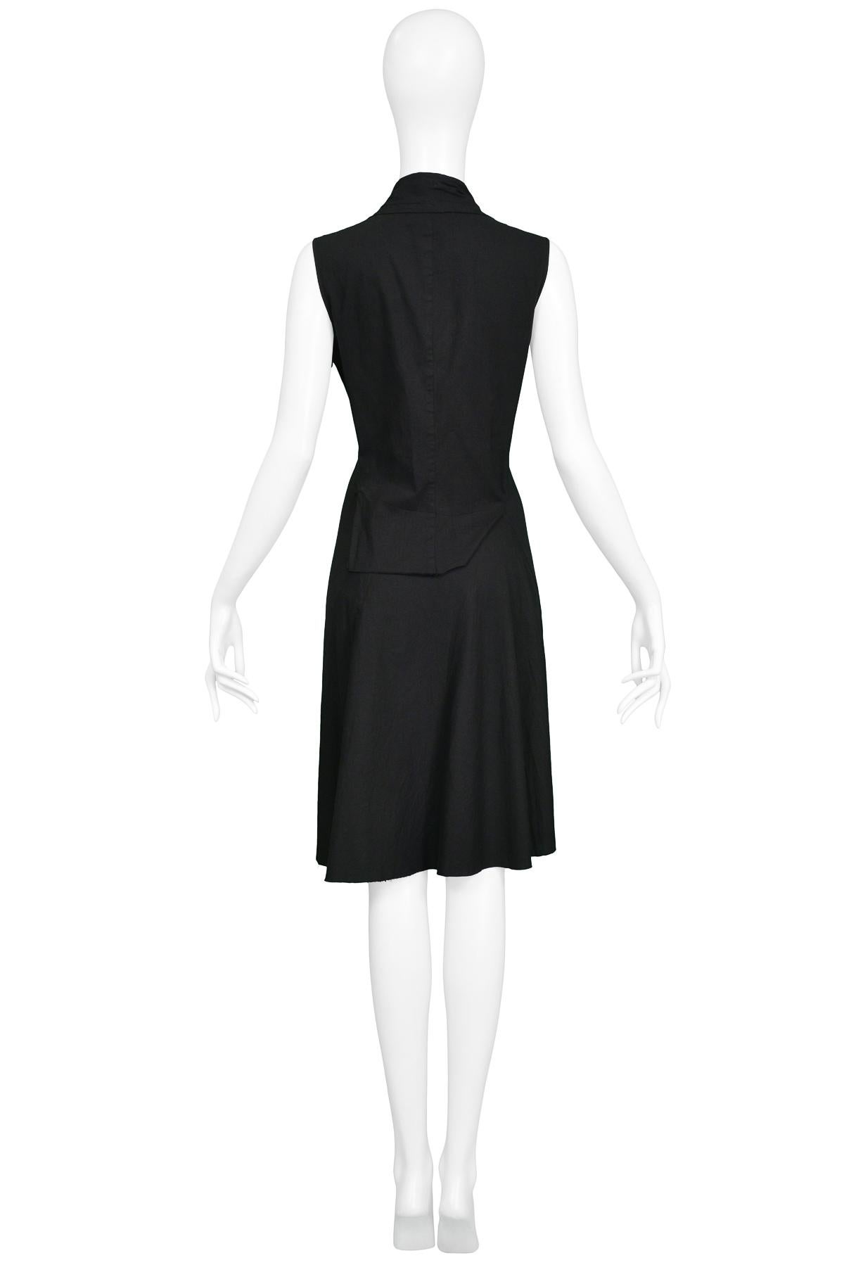 Junya Watanabe Iconic Black Zipper Dress 2005 In Excellent Condition In Los Angeles, CA