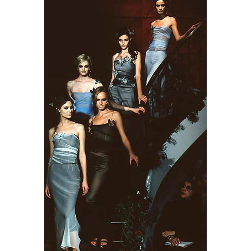 Dolce & Gabbana Blue Butterfly Runway Gown, 1998  1