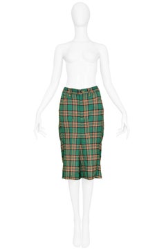 Junya Watanabe Green Tartan Shorts, 2004