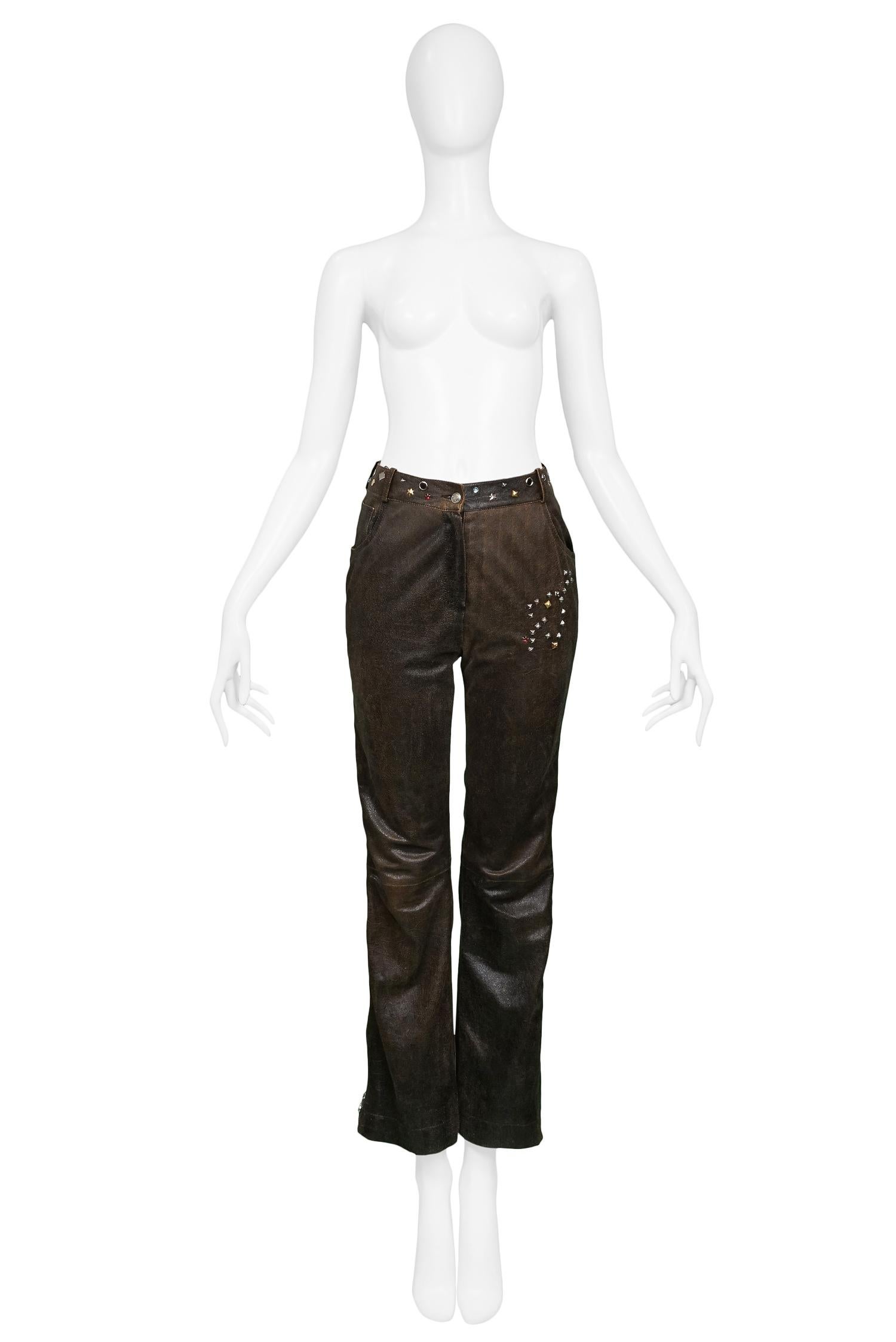 dior leather pants