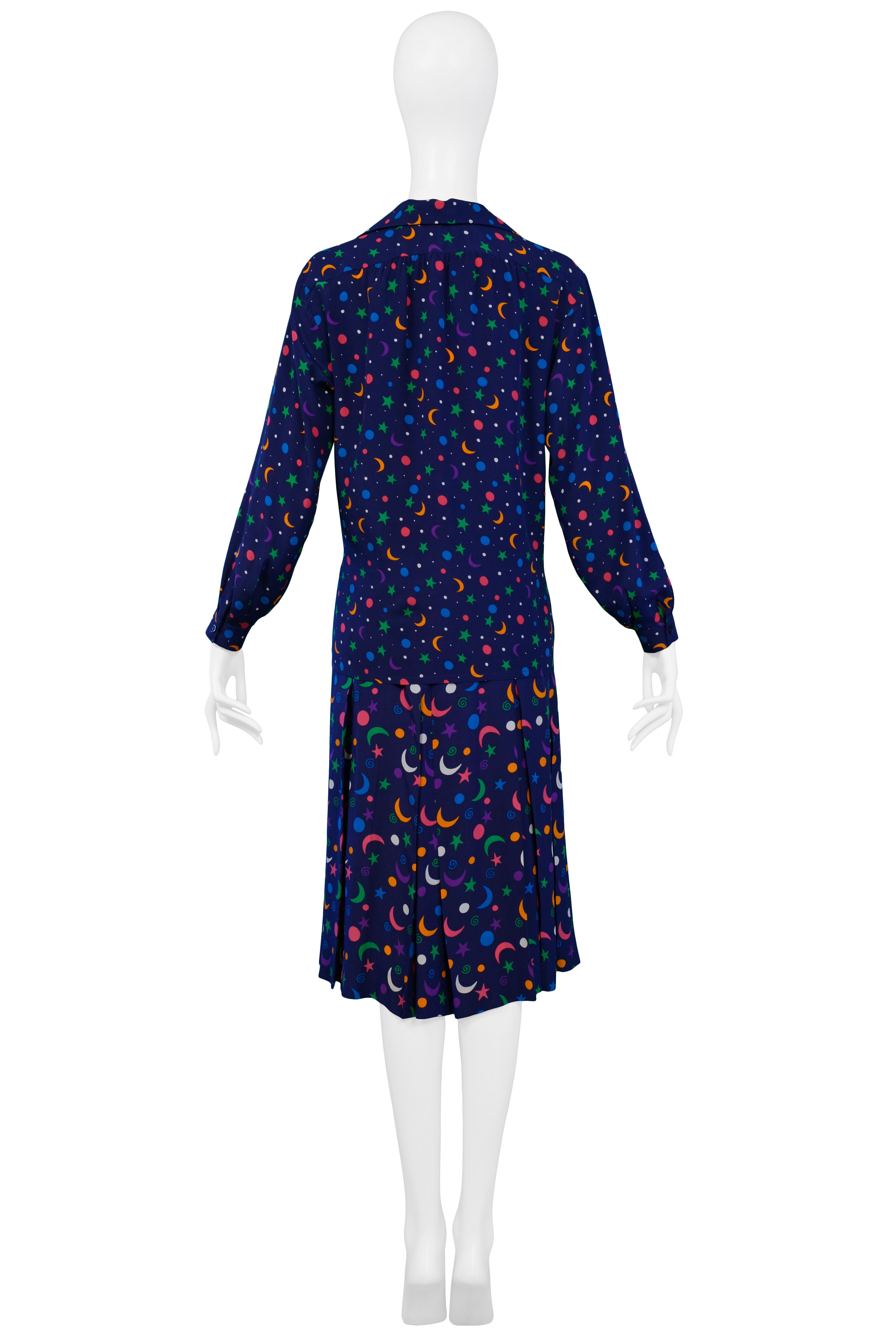 Vintage Yves Saint Laurent 1979 Moon & Star Ensemble In Excellent Condition In Los Angeles, CA