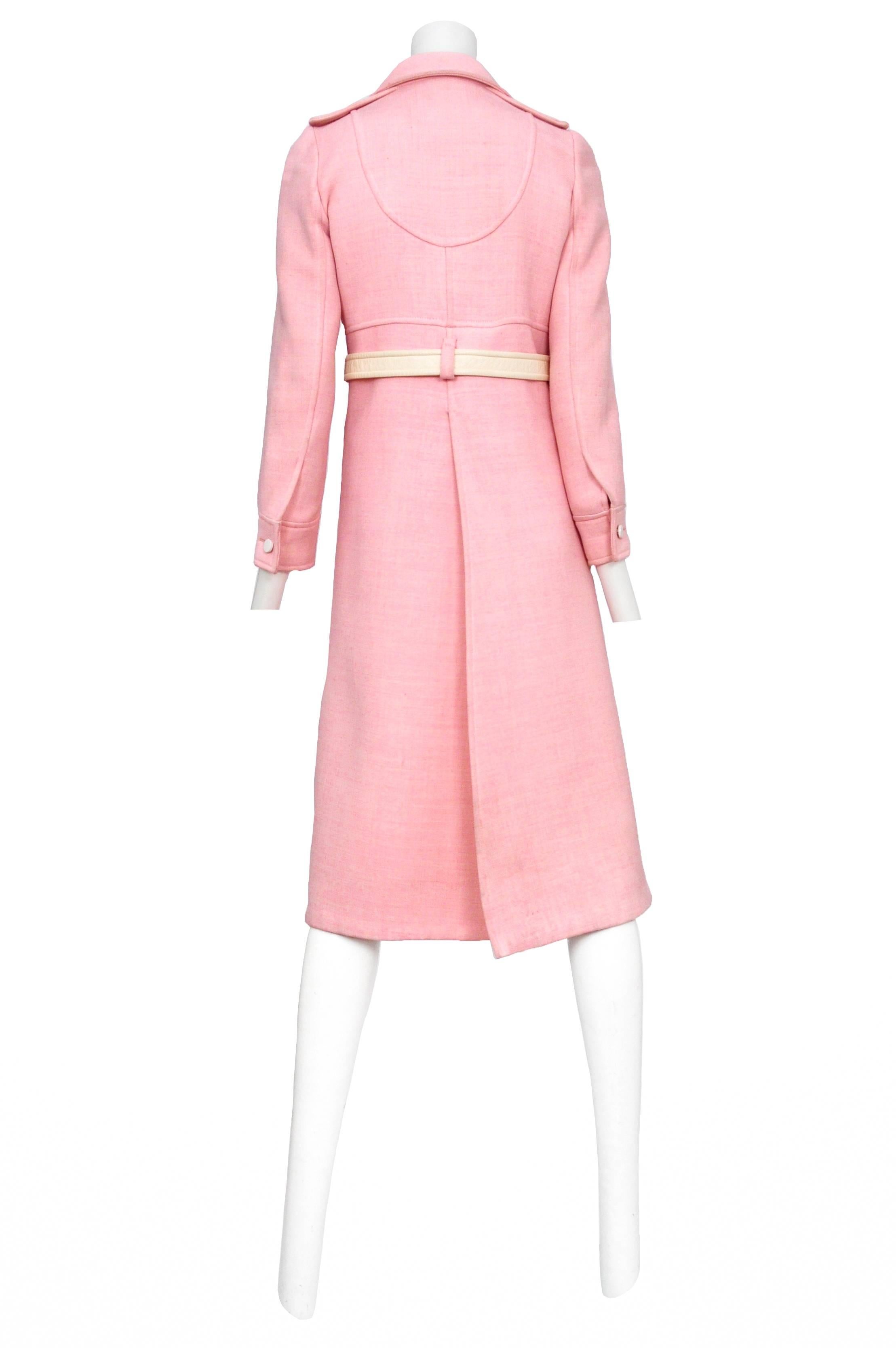 pink wool coats