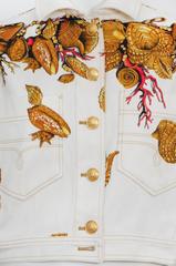 Gianni Versace White Denim Shell Jacket