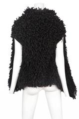 Comme Des Garcons Brown Shag Vest