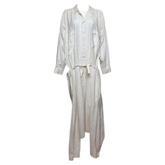 Yohji Yamamoto S/S 1983 Ivory Draped Oversized Overall Dress