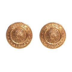 Chanel Logo Earrings