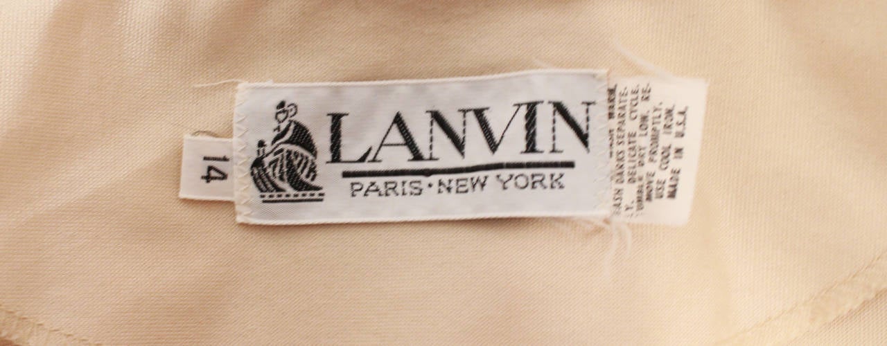 Women's 1970's Lanvin Wrap Dress For Sale