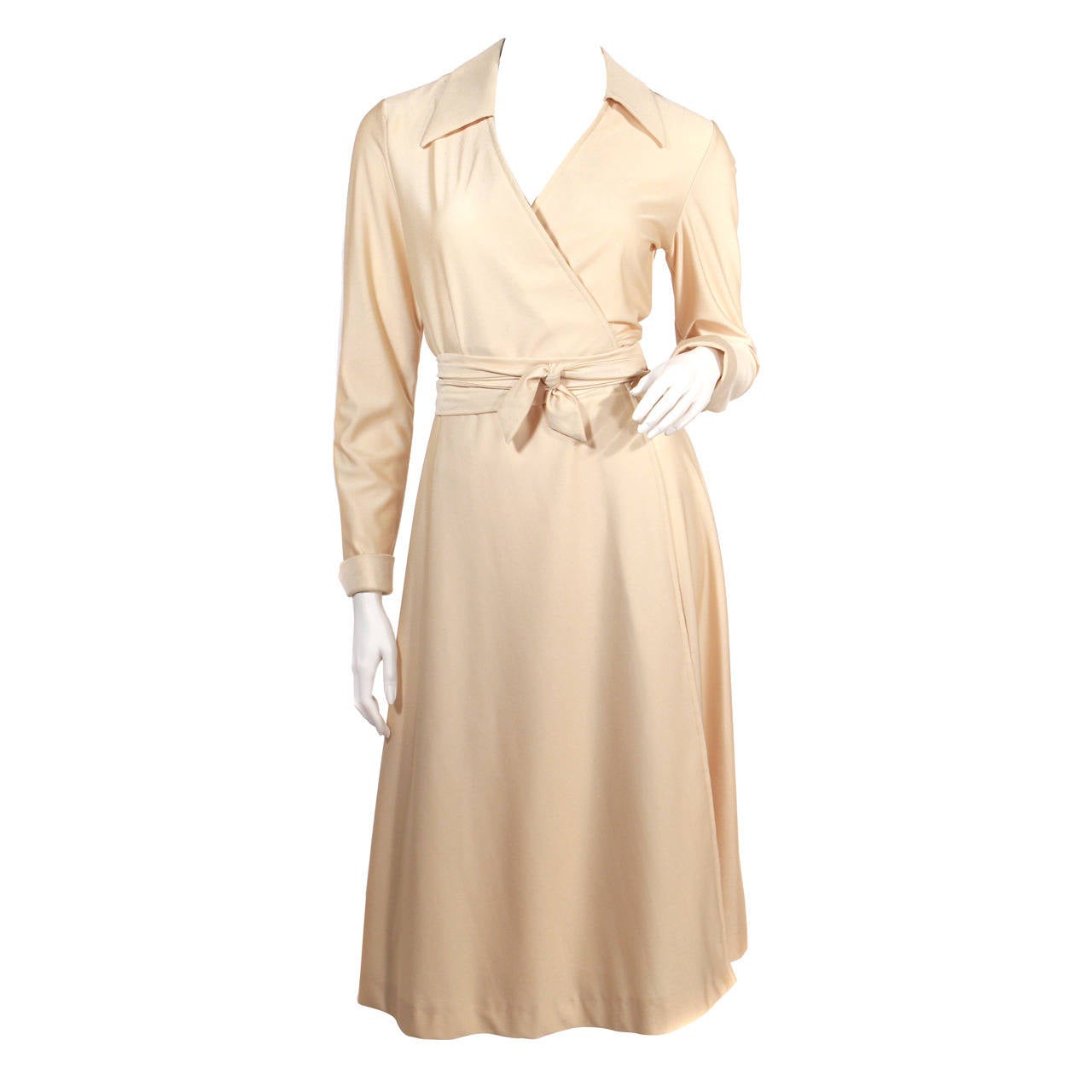 1970's Lanvin Wrap Dress For Sale