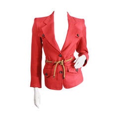 1990s Yves Saint Laurent Nautical Blazer