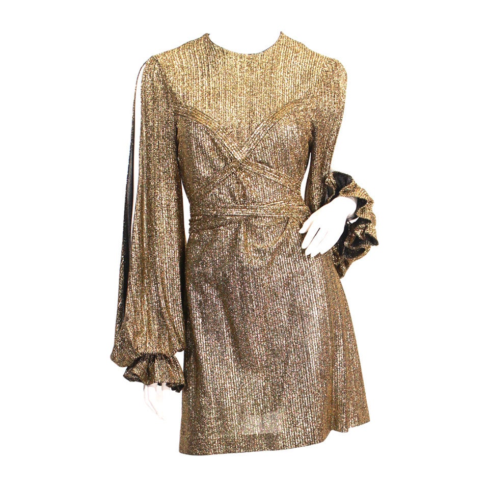 Betsey Johnson for Paraphernalia Rare Gold Dress