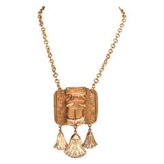 Retro Kenneth Jay Lane Egyptian Necklace
