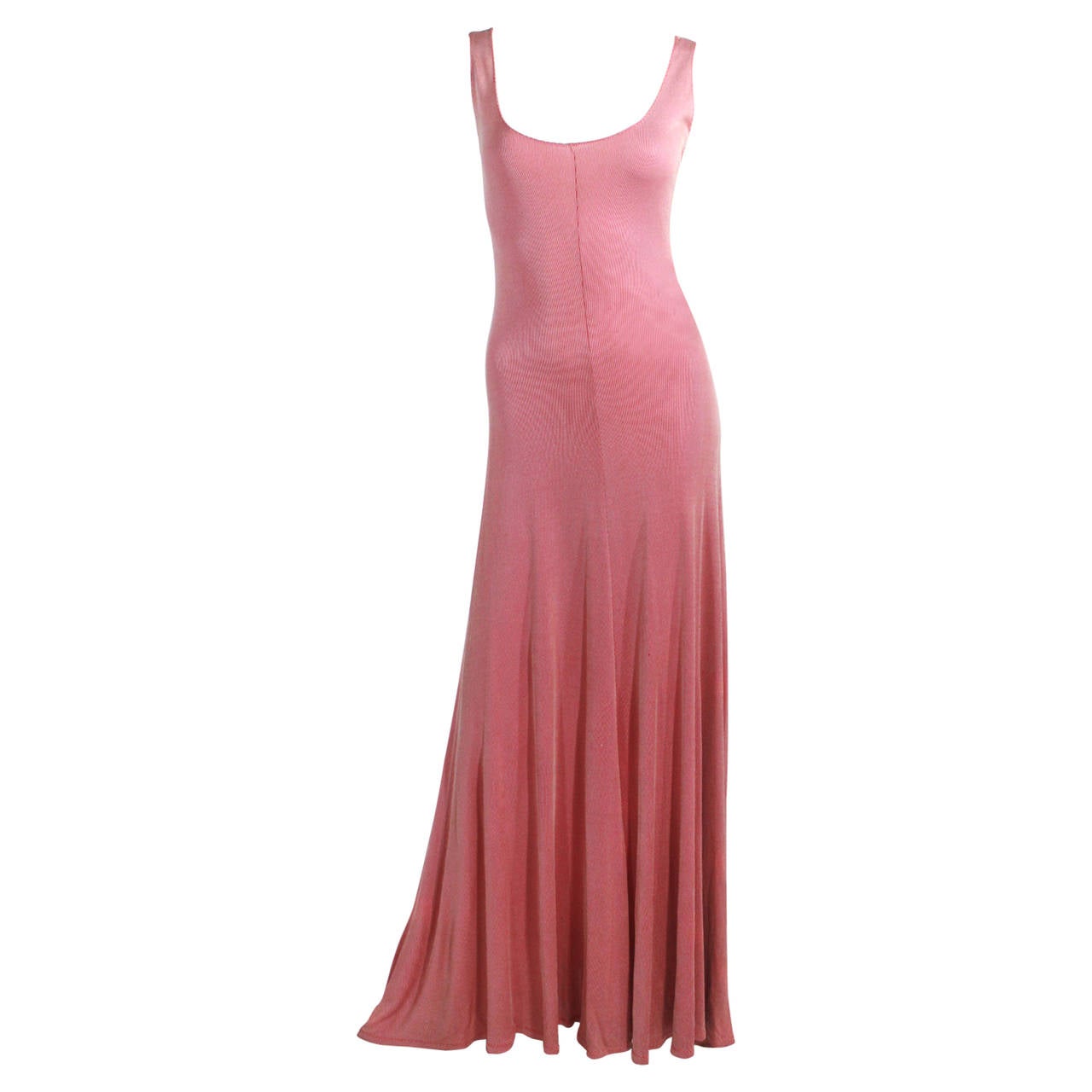 1970s Stephen Burrows Jersey Gown For Sale