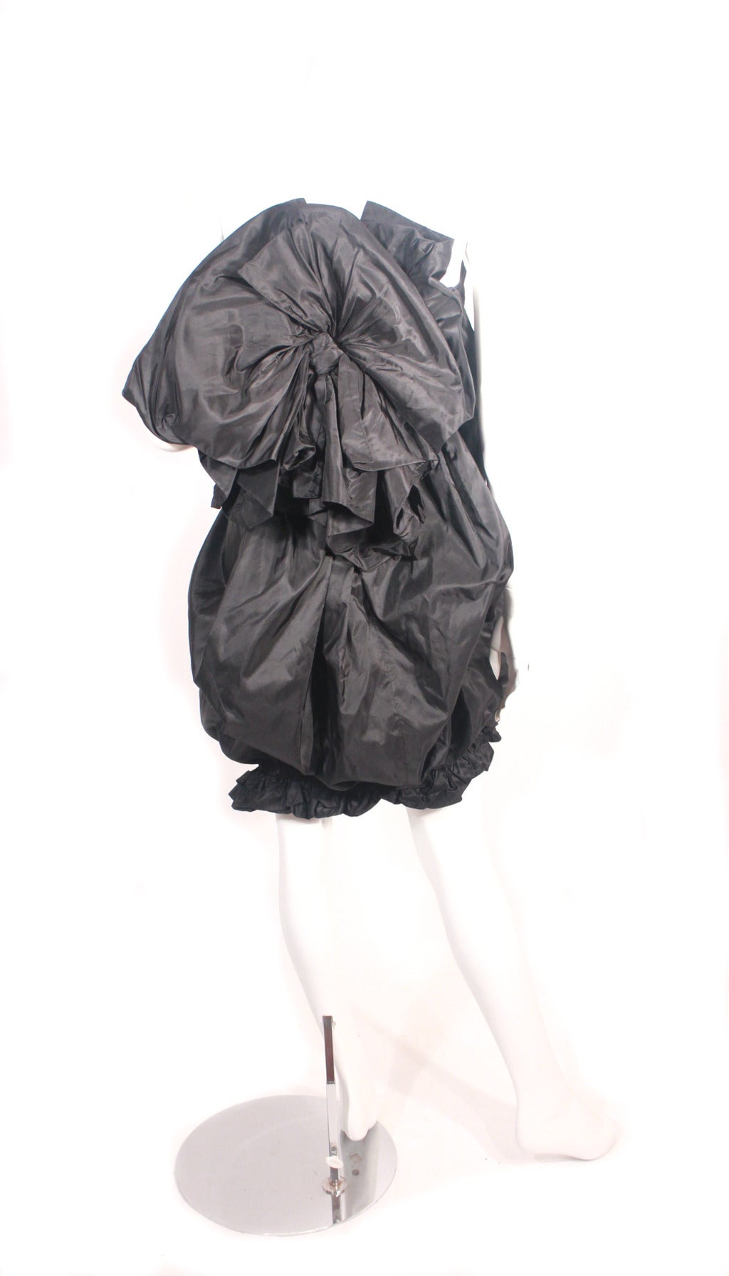 1980s Yves Saint Laurent Runway Pouf Dress For Sale 1