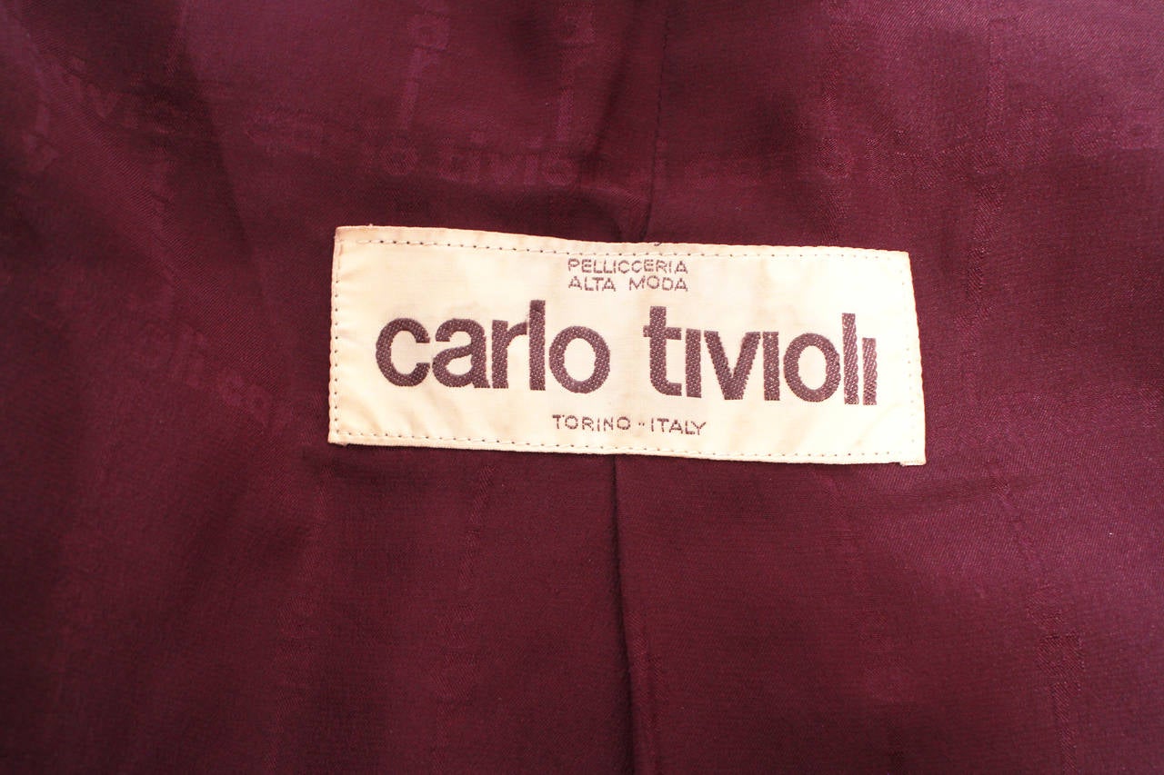 Carlo Tivioli Purple Mink Coat 2