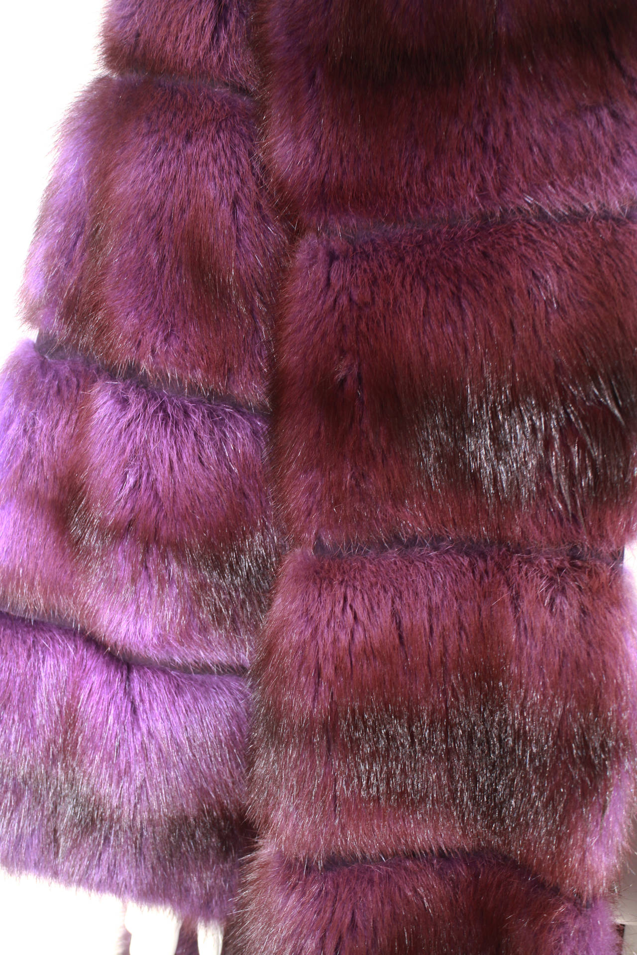 Carlo Tivioli Purple Mink Coat 1