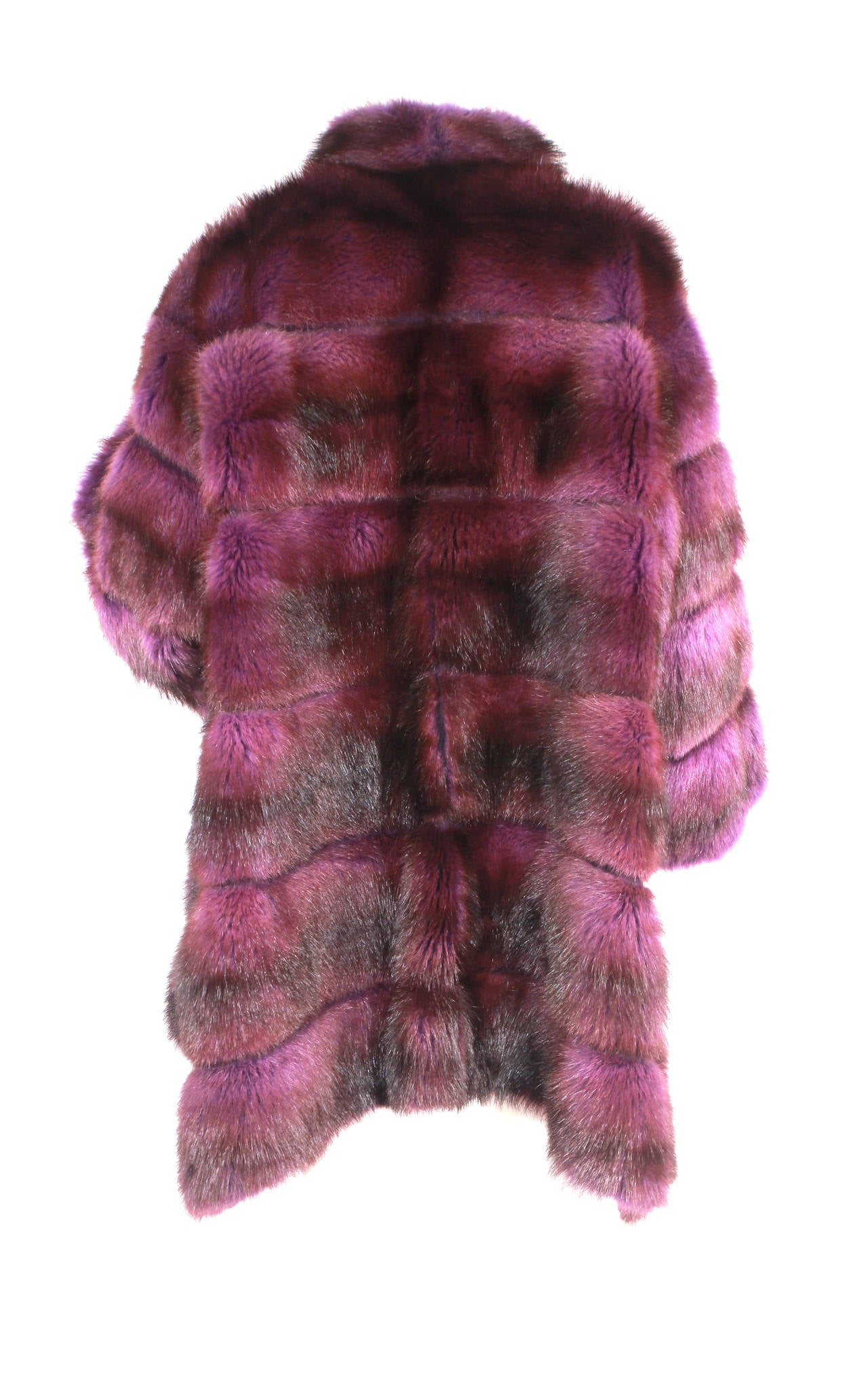 Women's Carlo Tivioli Purple Mink Coat