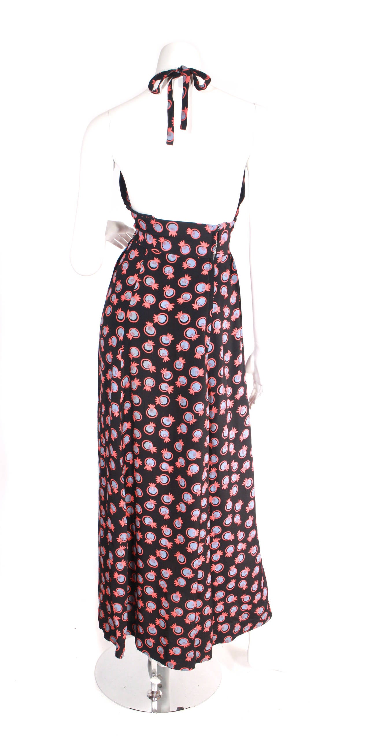 Ossie Clark Iconic Pineapple Print Dress In Excellent Condition In New York, NY