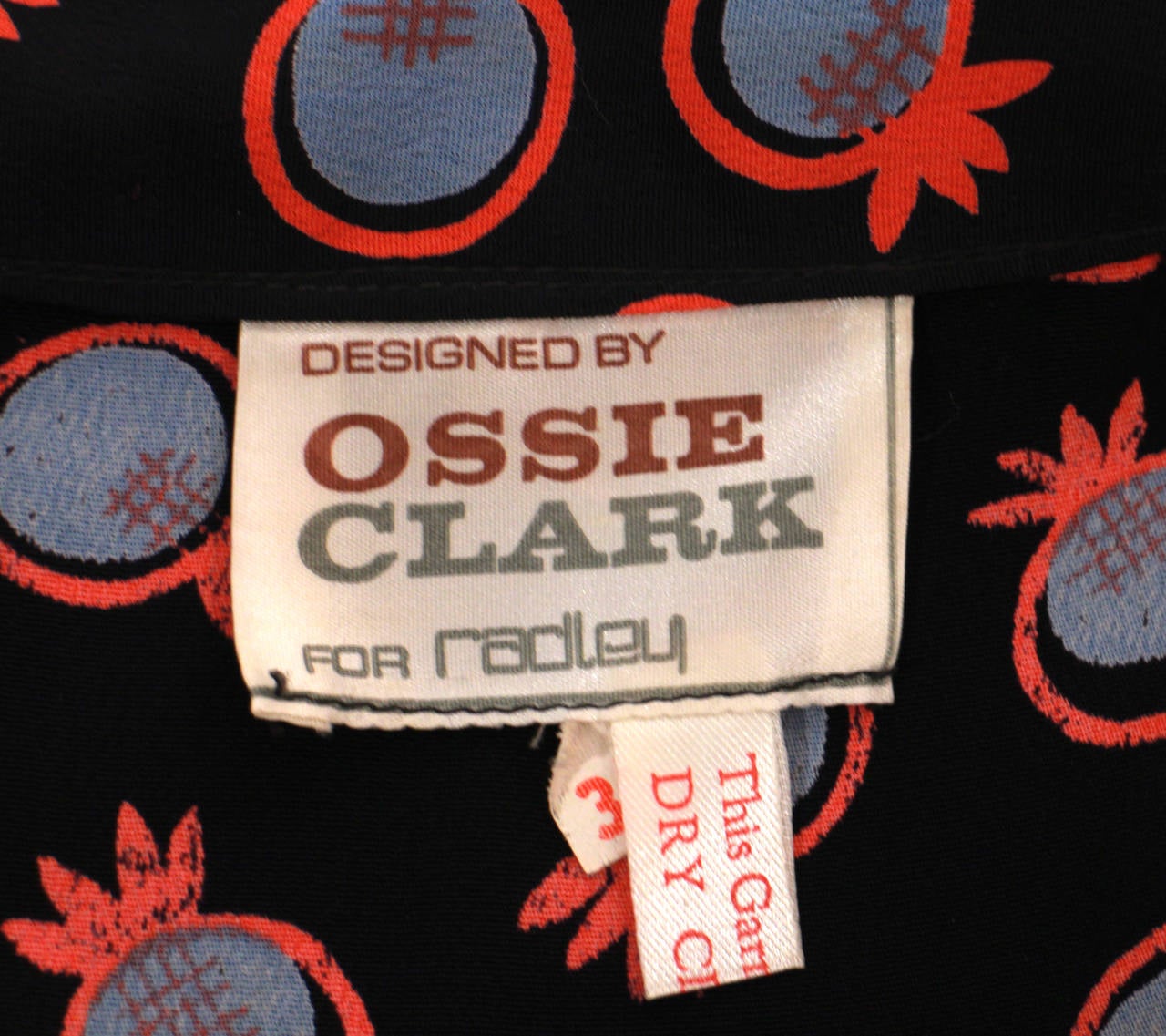 Women's Ossie Clark Iconic Pineapple Print Dress