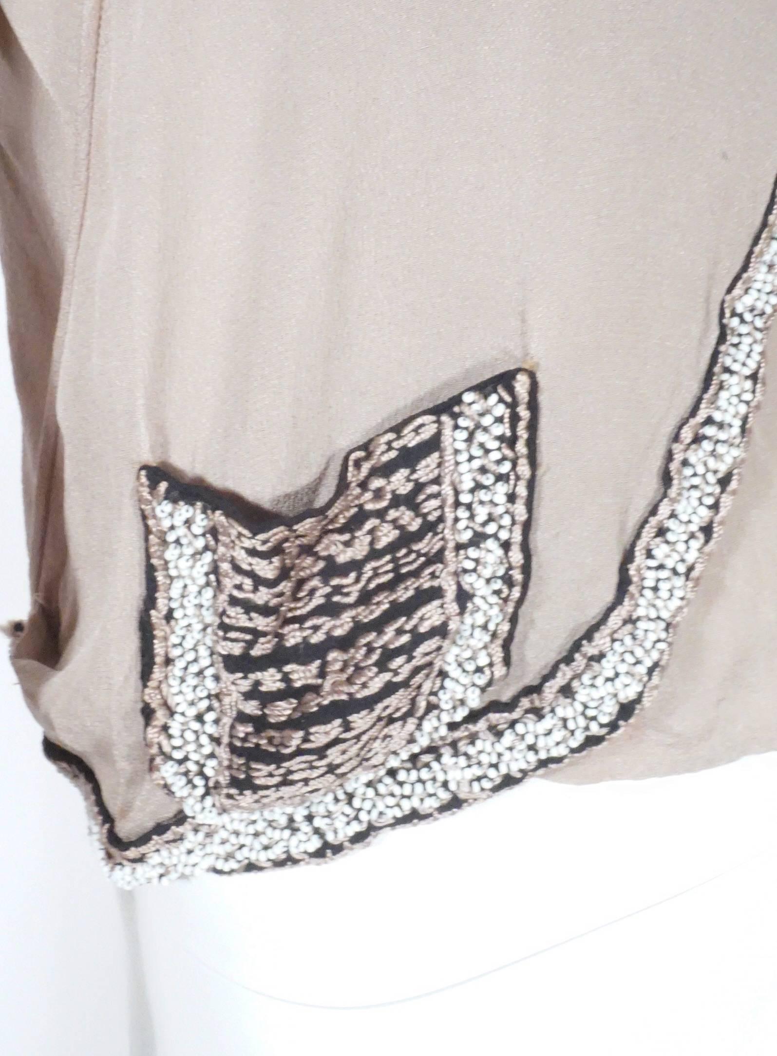 1920s Beaded Blouse In Good Condition In New York, NY
