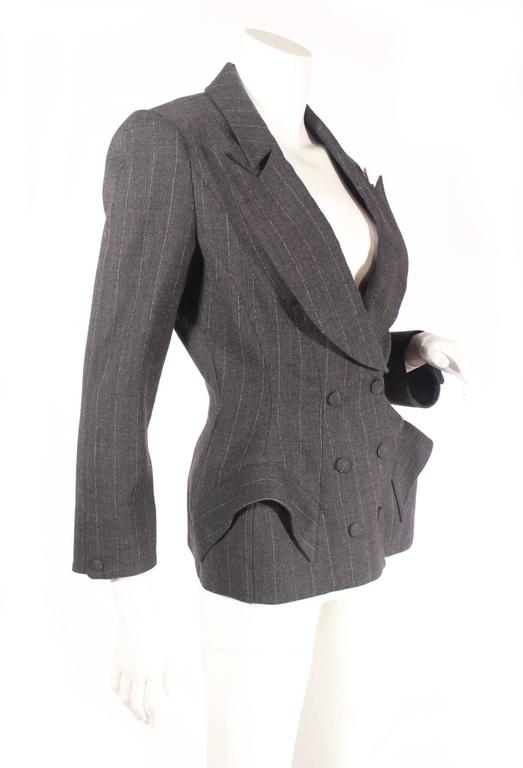 80s Mugler Double Breasted Skirt Suit For Sale at 1stDibs