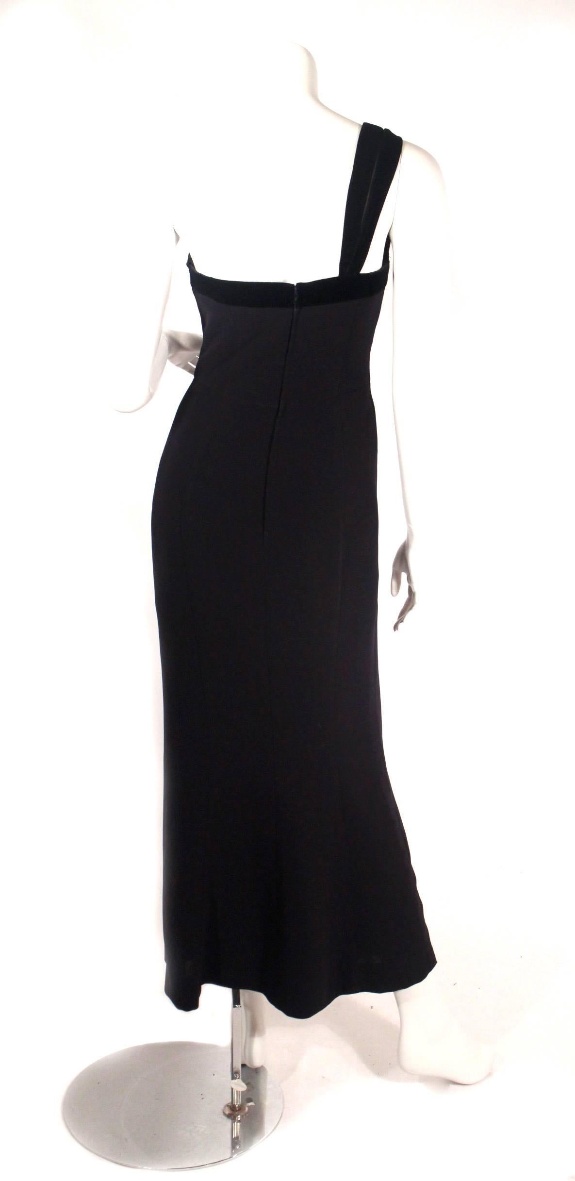 Thierry Mugler One Shoulder Gown In Excellent Condition In New York, NY