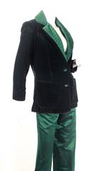 Oscar de la Renta Emerald Green Pant Suit