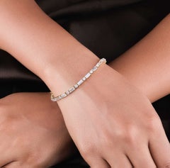 Elegantes Moissanit-Armband für Damen – Tennisarmband aus 925er Sterlingsilber – Geschenk